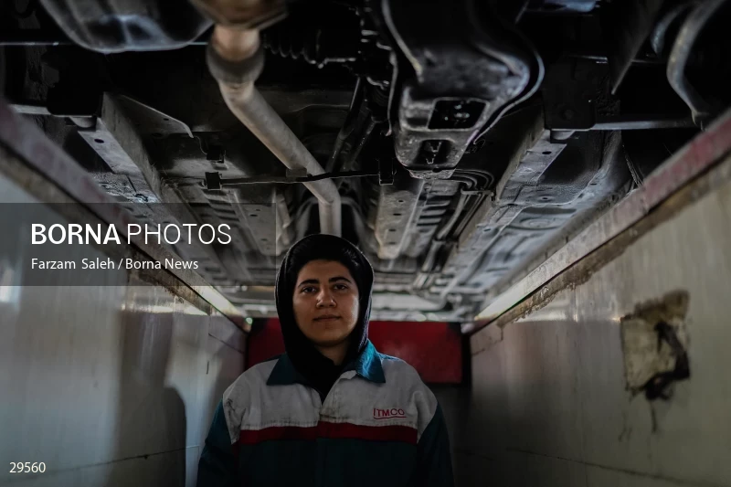 Car repair shop for women in Abshenasan Auto Technical Examination Center