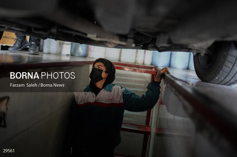 Car repair shop for women in Abshenasan Auto Technical Examination Center
