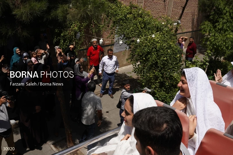 Marriage ceremony of 14 Turkmen couples in Tehran
