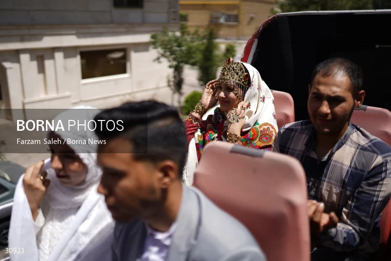 Marriage ceremony of 14 Turkmen couples in Tehran