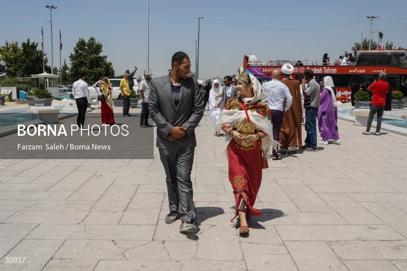Marriage ceremony of 14 Turkmen couples in Tehran