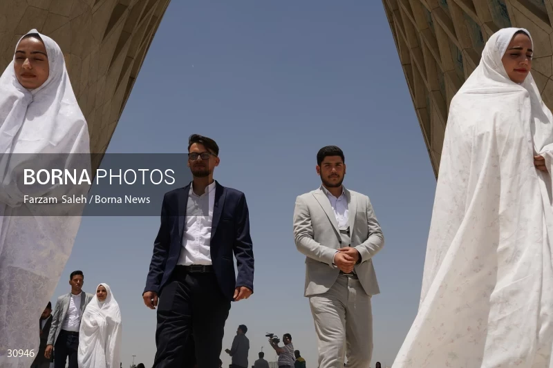 Marriage ceremony of 14 Turkmen couples in Tehran