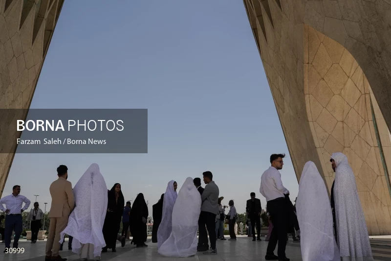 Marriage ceremony of 14 Turkmen couples in Tehran
