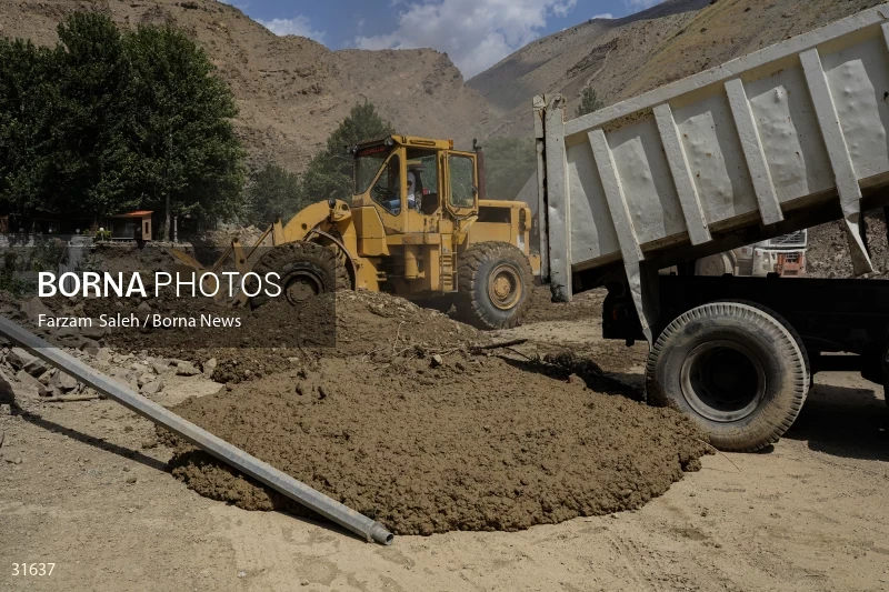 Chalus Road 8 days after the flood