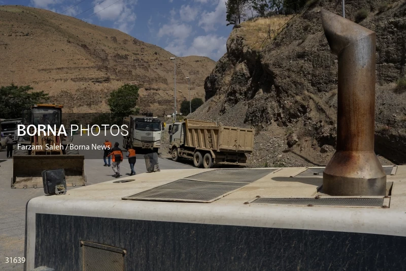 Chalus Road 8 days after the flood