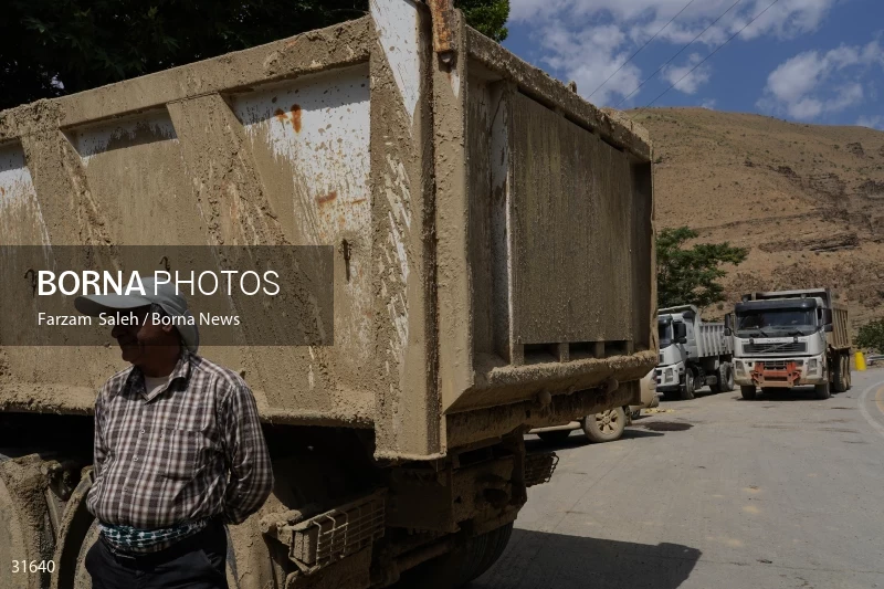 Chalus Road 8 days after the flood