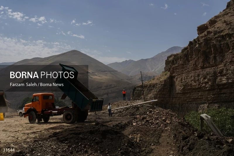 Chalus Road 8 days after the flood