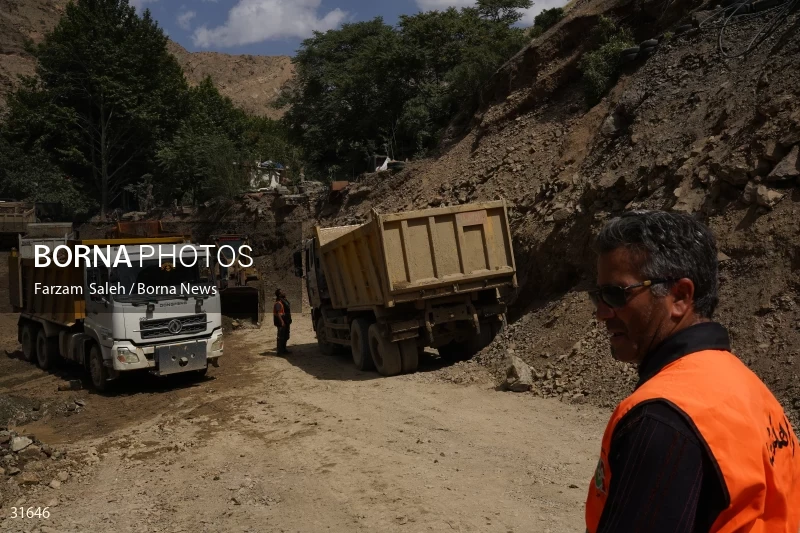 Chalus Road 8 days after the flood