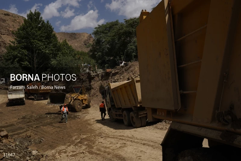 Chalus Road 8 days after the flood