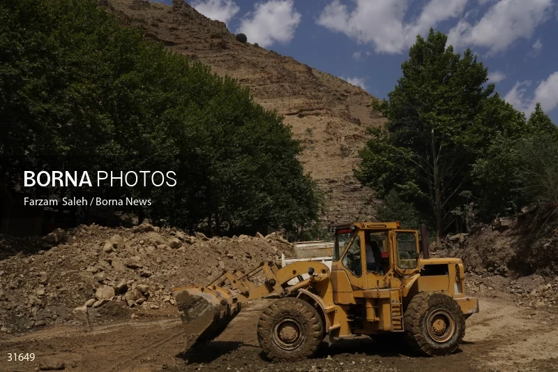 Chalus Road 8 days after the flood