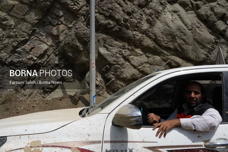 Chalus Road 8 days after the flood
