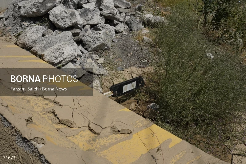 Chalus Road 8 days after the flood