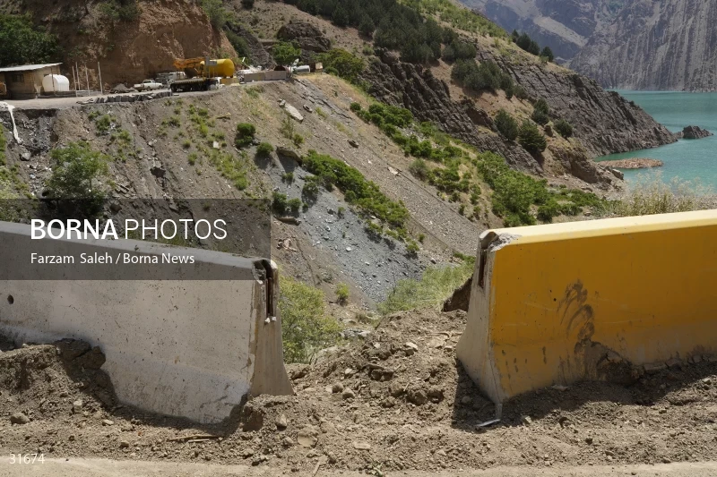 Chalus Road 8 days after the flood
