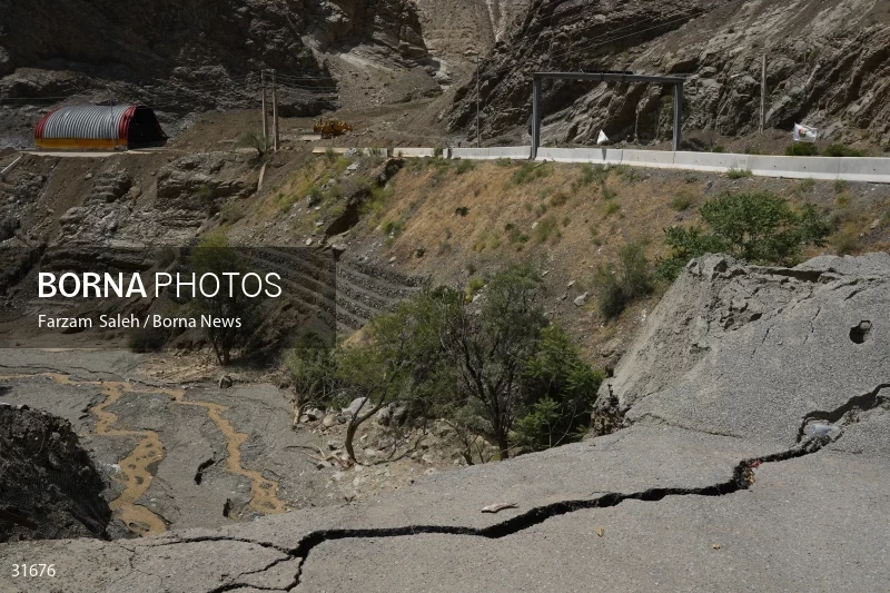 Chalus Road 8 days after the flood