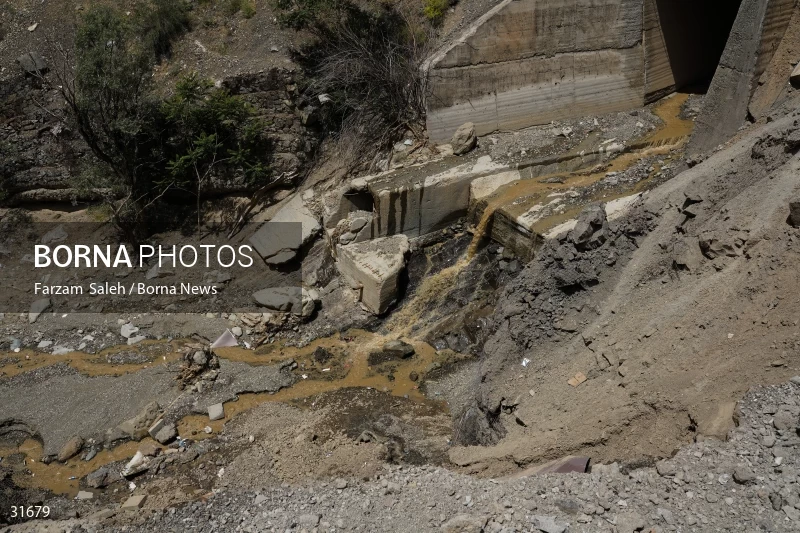Chalus Road 8 days after the flood