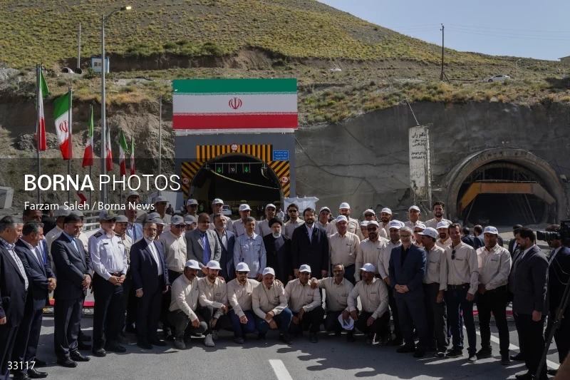 Opening ceremony of the 2nd section of Tehran-Shomal Freeway