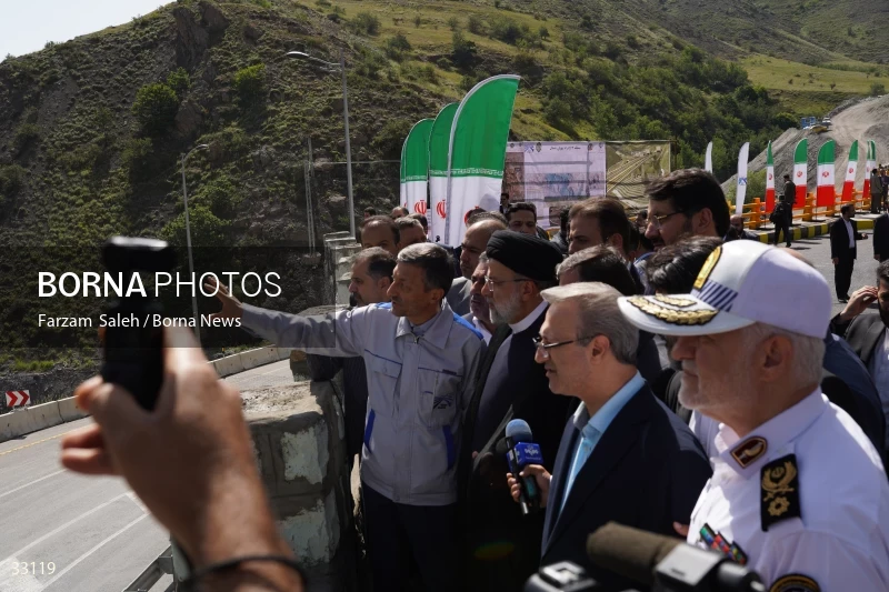 Opening ceremony of the 2nd section of Tehran-Shomal Freeway