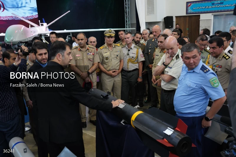 Foreign attaches visit defense achievements exhibition in Tehran