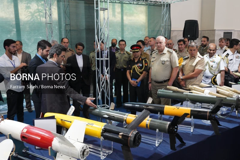 Foreign attaches visit defense achievements exhibition in Tehran