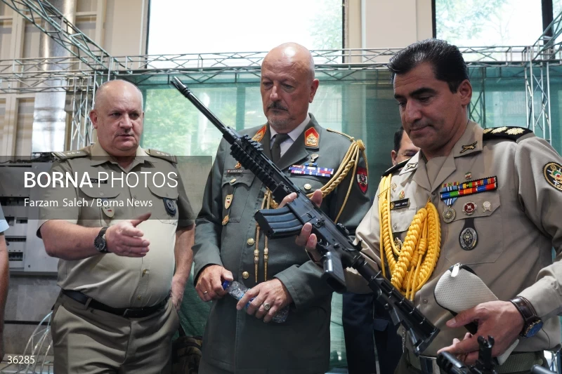 Foreign attaches visit defense achievements exhibition in Tehran