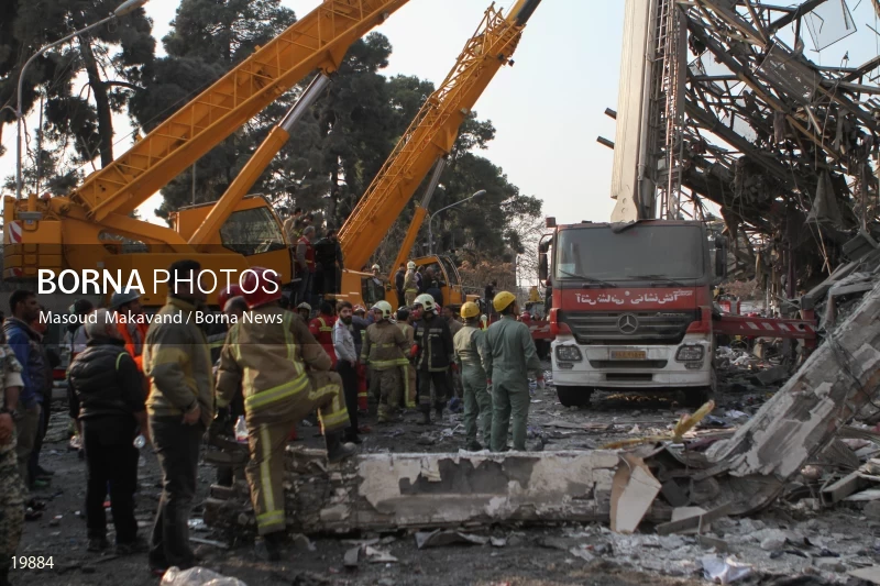 Tehran's Iconic Plasco Building Collapses After Fire