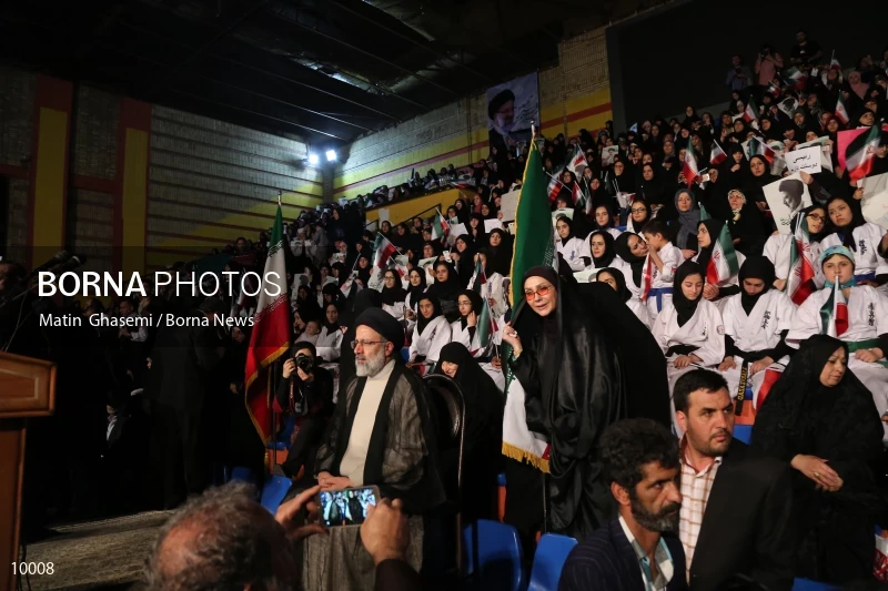 campaign rally in support of Ebrahim Raisi