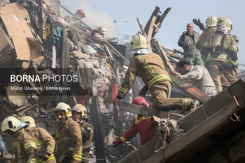 Tehran's Iconic Plasco Building Collapses After Fire