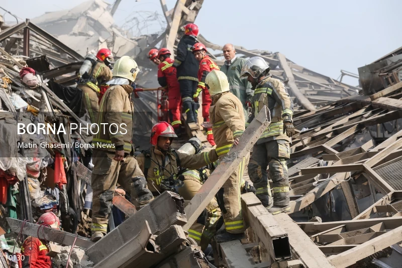 Tehran's Iconic Plasco Building Collapses After Fire