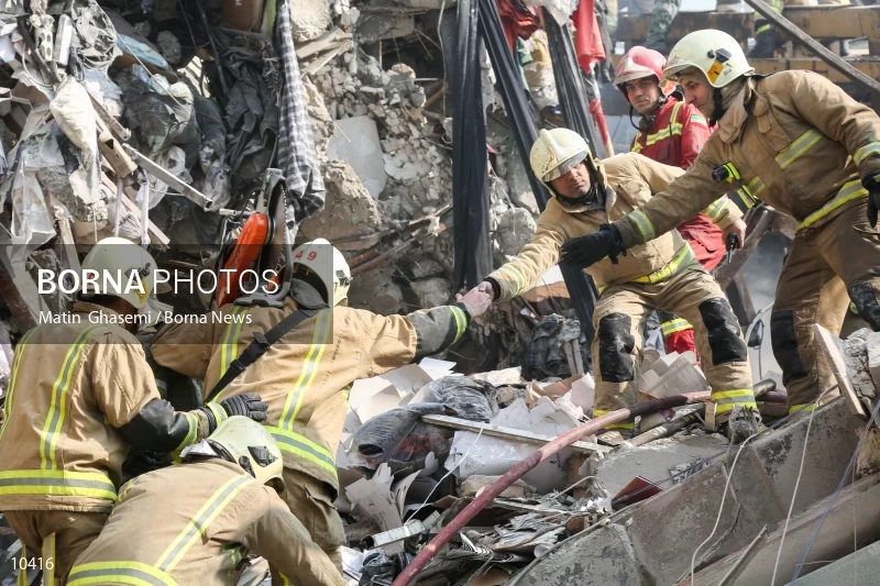 Tehran's Iconic Plasco Building Collapses After Fire
