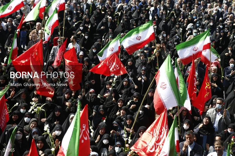The funeral ceremony of Milad Heidari and Meghdad Mahghani Jafarabadi