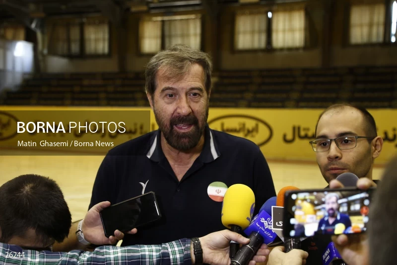 Training of the Iranian national handball team