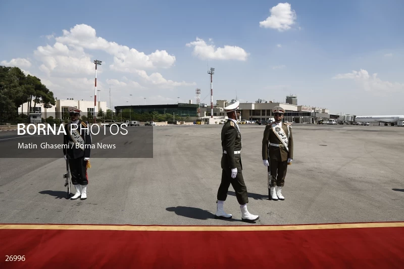 The arrival of the prime minister of Kazakhstan to Iran