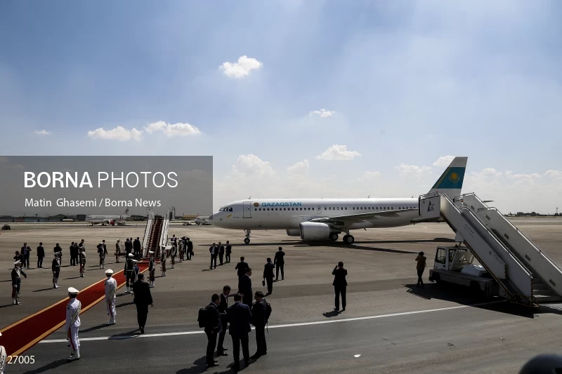 The arrival of the prime minister of Kazakhstan to Iran