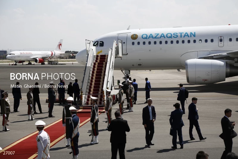 The arrival of the prime minister of Kazakhstan to Iran