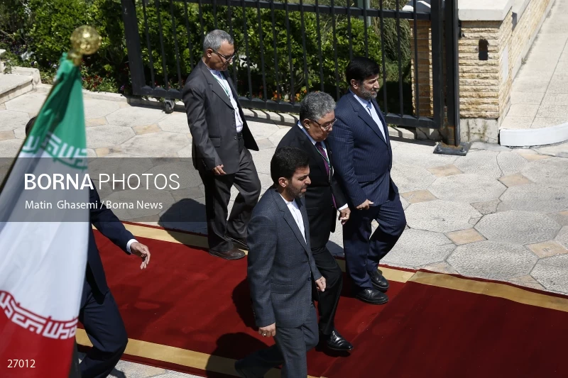 The arrival of the prime minister of Kazakhstan to Iran