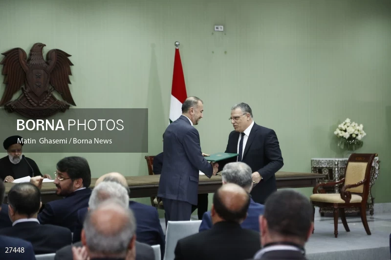 Signing of the comprehensive program of strategic and long-term cooperation between Iran and Syria
