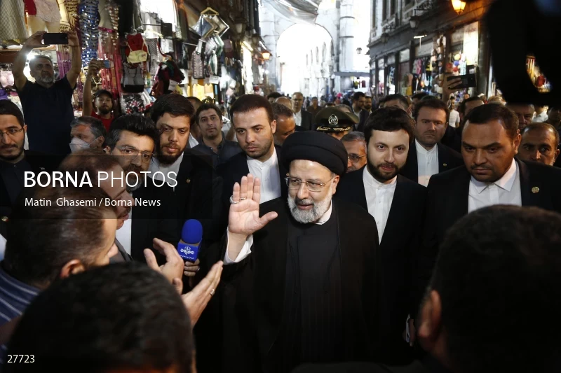 President Ebrahim Raisi in Umayyad Mosque of Damascus