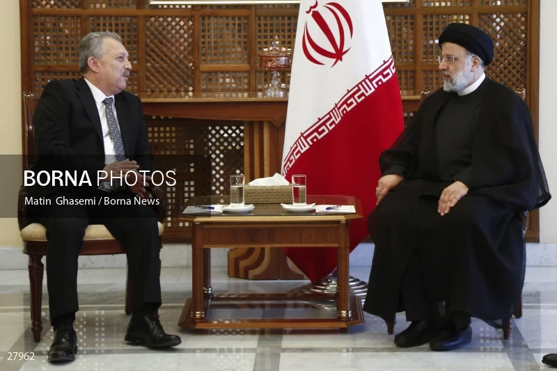 The meeting between Ebrahim Raisi and Hussein Arnous