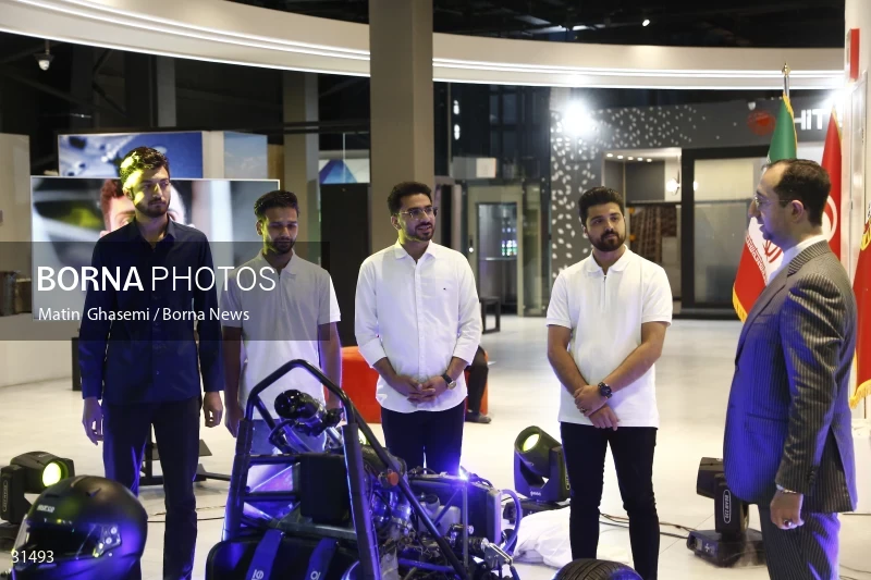 The unveiling of the Iranian Formula One car