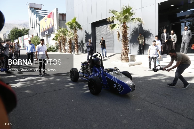 The unveiling of the Iranian Formula One car