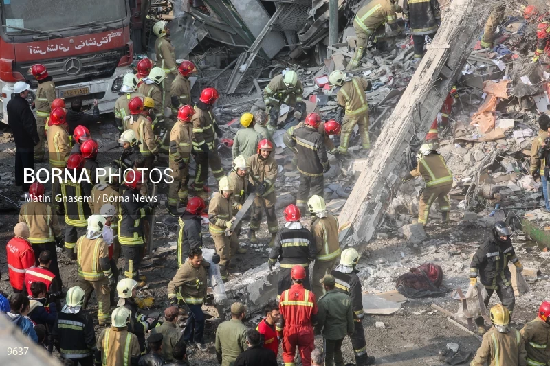 Tehran's Iconic Plasco Building Collapses After Fire