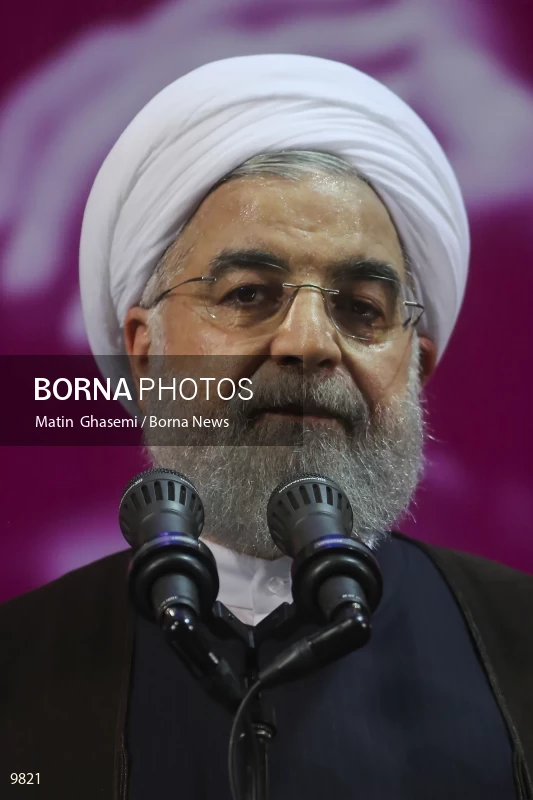 campaign rally in support of Hassan Rouhani