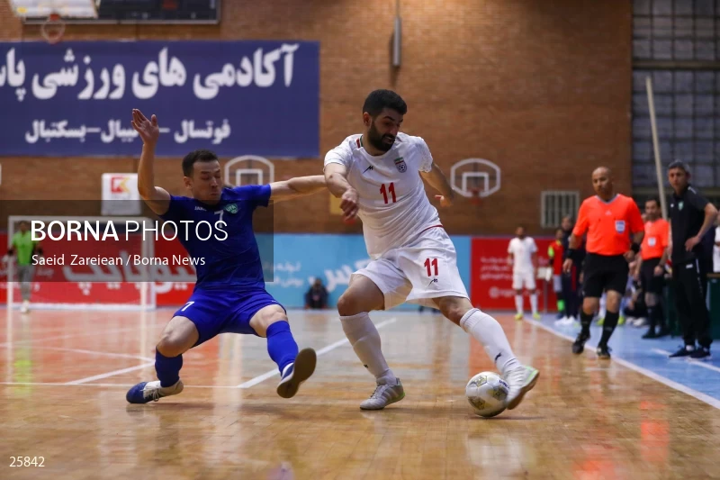 Iran Vs Uzbekistan Friendly Futsal match