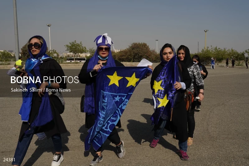 The first attendance of women in the stadium in a match of the Premier Football League of Iran