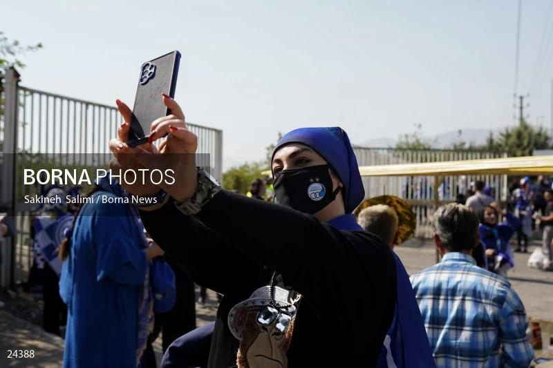 The first attendance of women in the stadium in a match of the Premier Football League of Iran