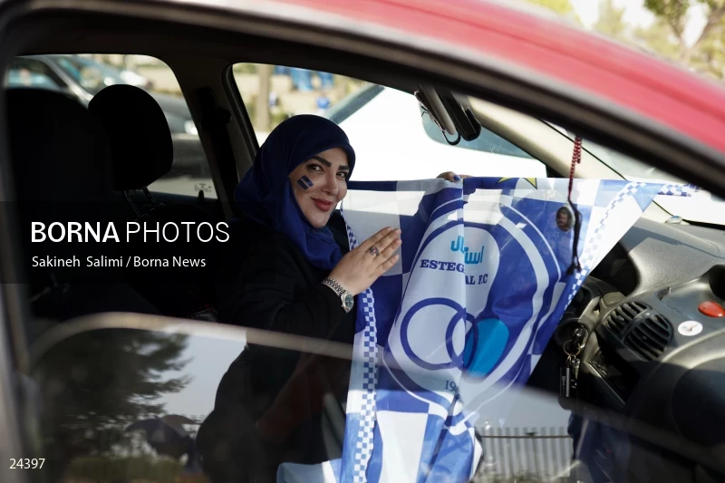 The first attendance of women in the stadium in a match of the Premier Football League of Iran