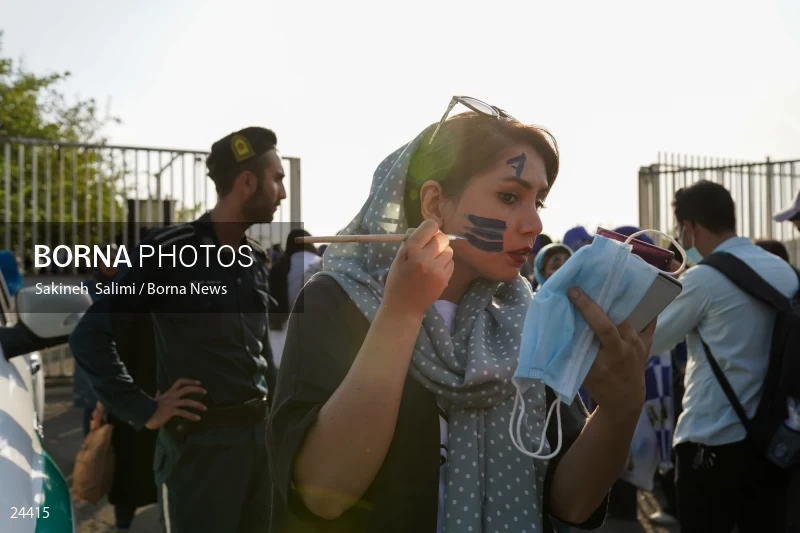 The first attendance of women in the stadium in a match of the Premier Football League of Iran