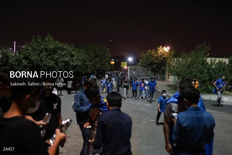 The first attendance of women in the stadium in a match of the Premier Football League of Iran