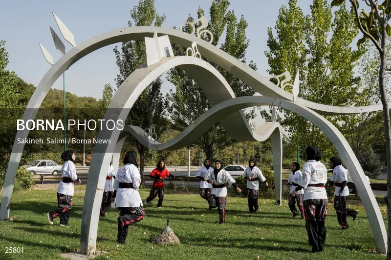 Women athletes of Ancient Iranian martial arts (Parthowa)