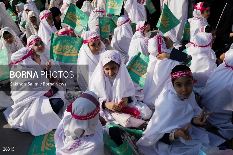 Celebration for first time fasting school girls in Tehran